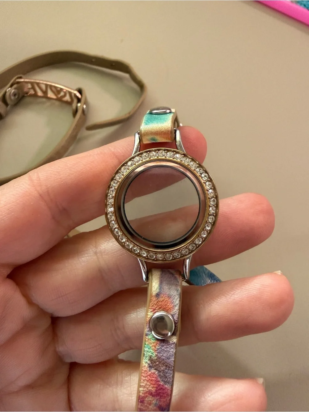 Set of 3 Origami Owl Leather Wrap Bracelets